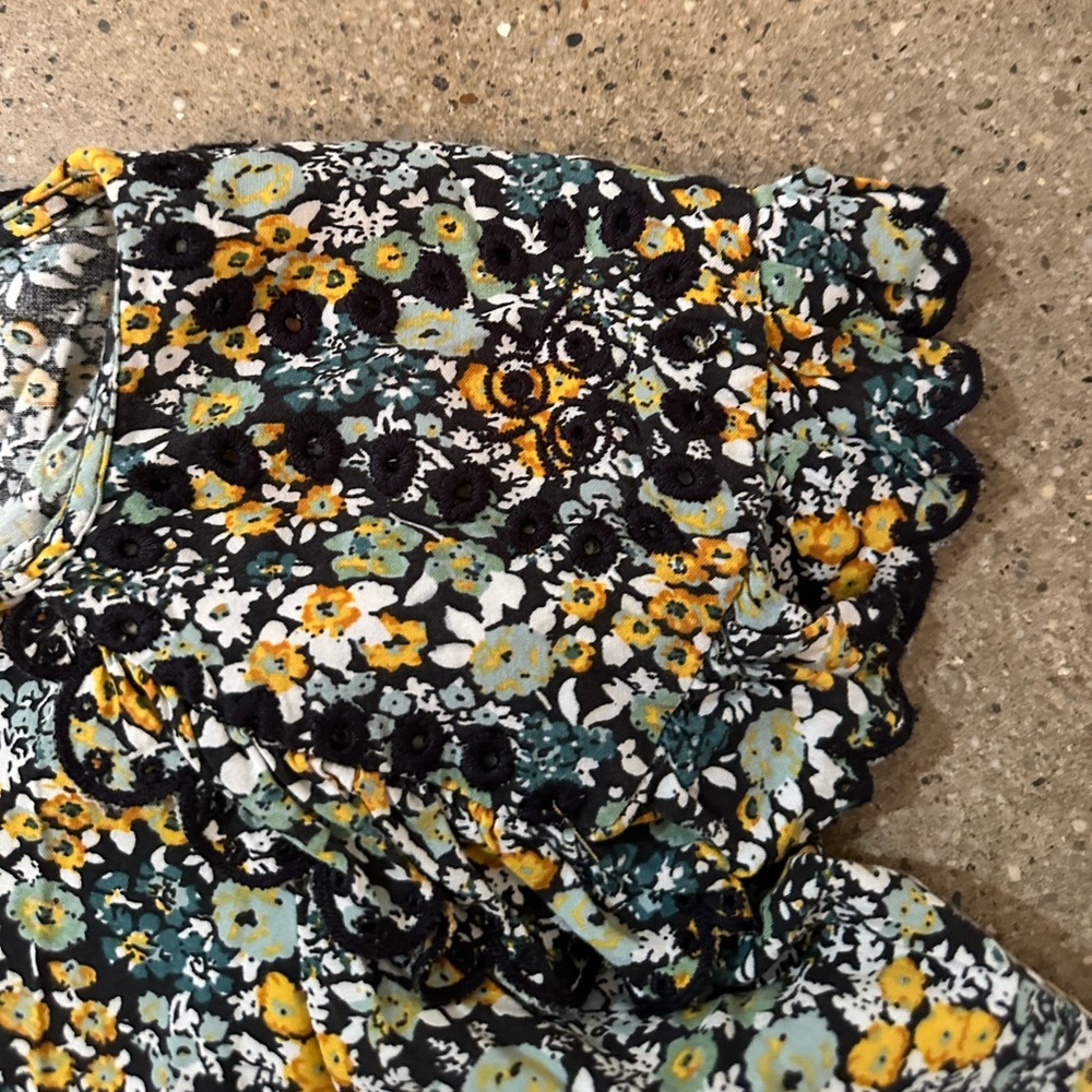 Universal Thread Floral Button Down Embroidered P… - image 7